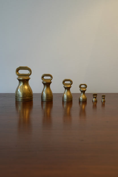 Set of Brass Weights (metric).