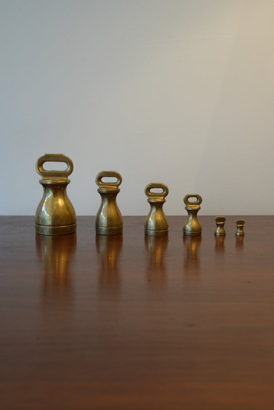 Set of Brass Weights (metric).