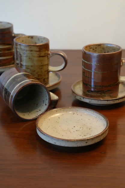 French Espresso Cups & Saucers