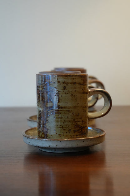 French Espresso Cups & Saucers