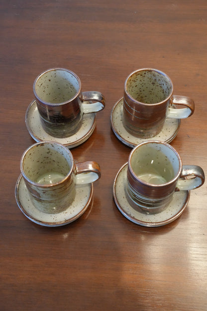 French Espresso Cups & Saucers