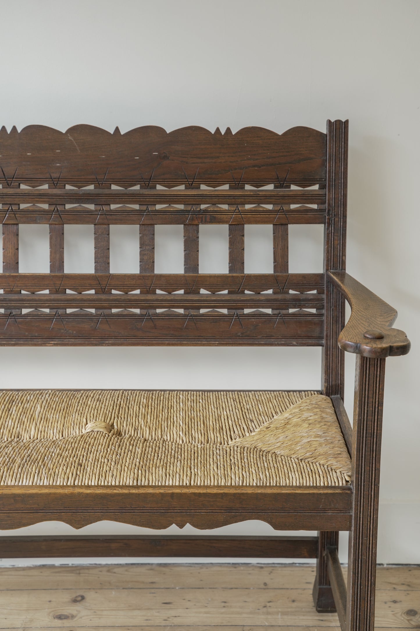 Jugendstil settle / bench.