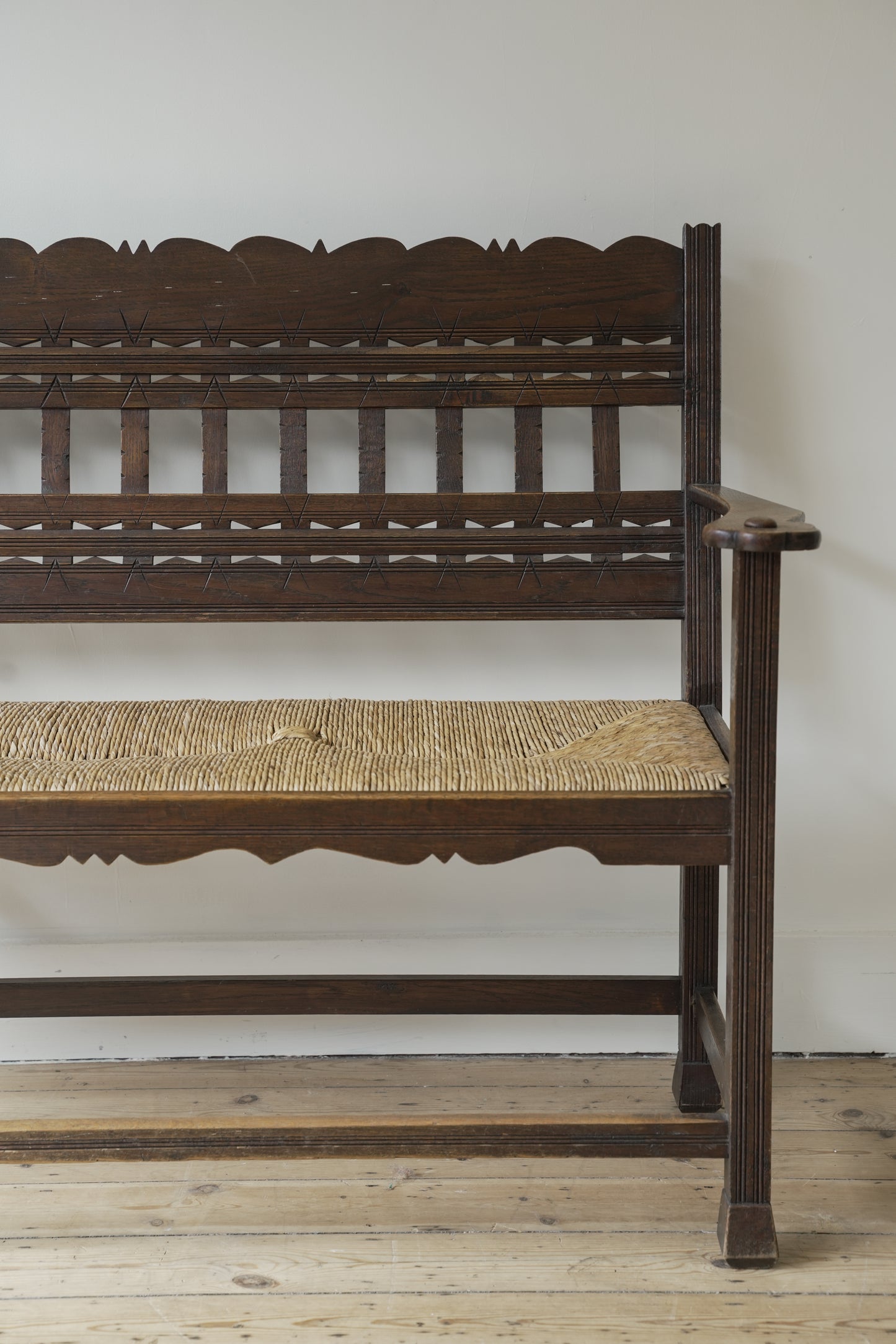 Jugendstil settle / bench.