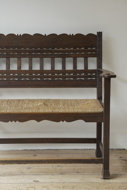Jugendstil settle / bench.