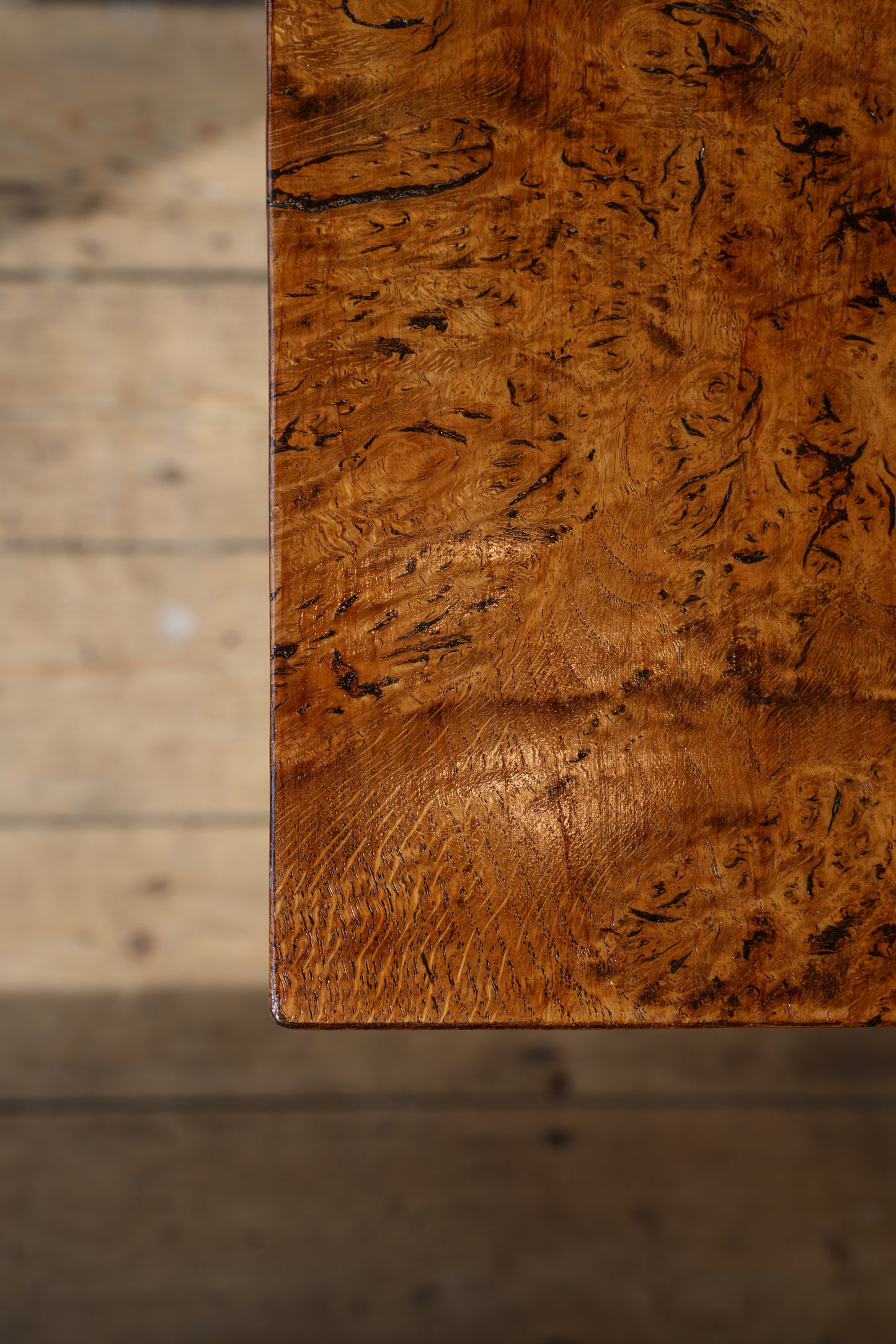 Burr Wood Console / Side Table