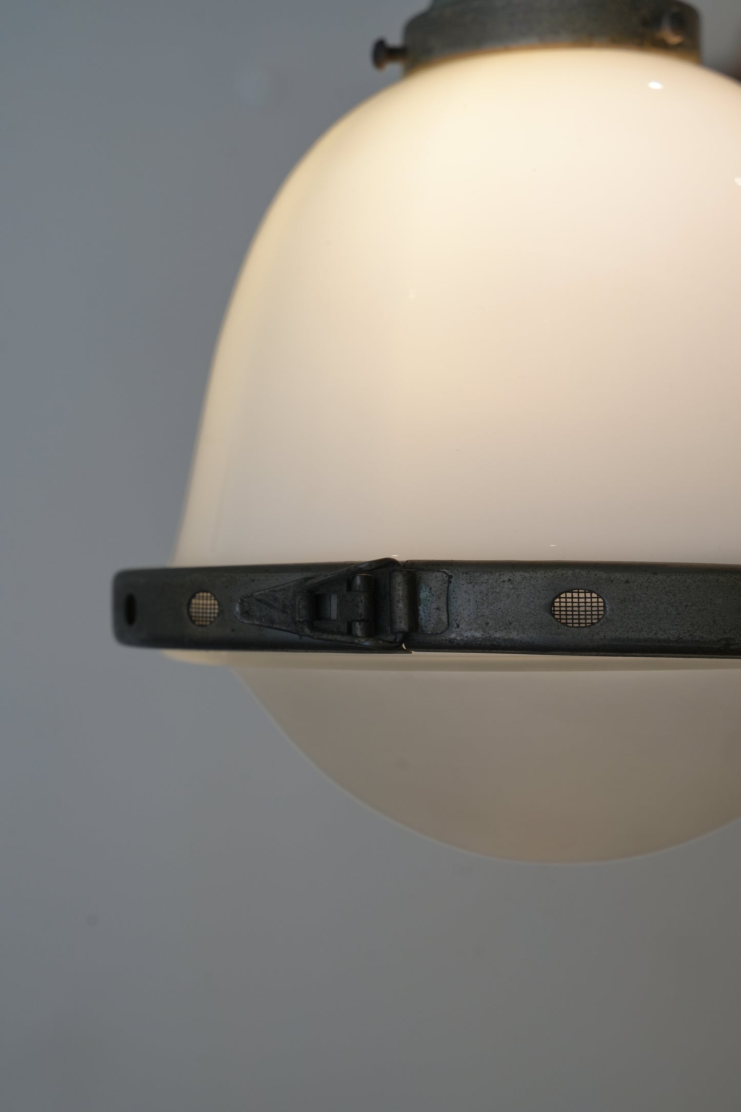 Belgian Opaline Pendant Light