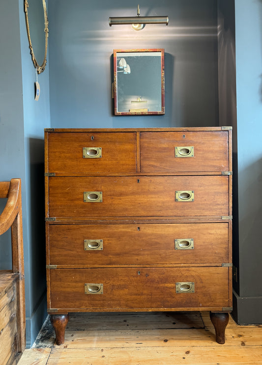 19th Century Campaign Chest Of Drawers