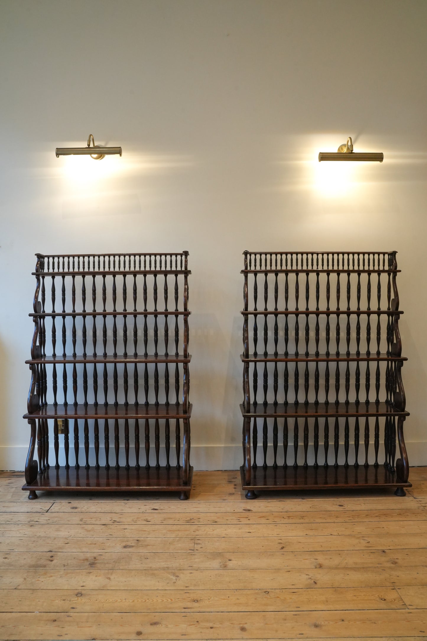 Pair of Waterfall Bookcases