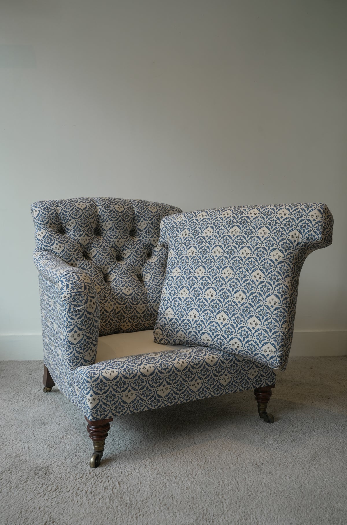 Rare 19th Century Howard & Sons armchair.