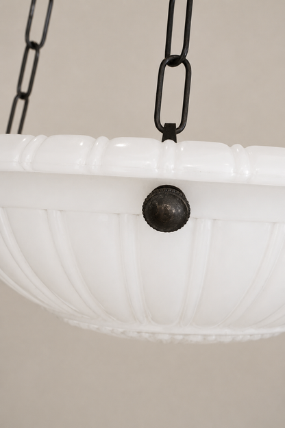 Thick Moonstone Pendant Light.
