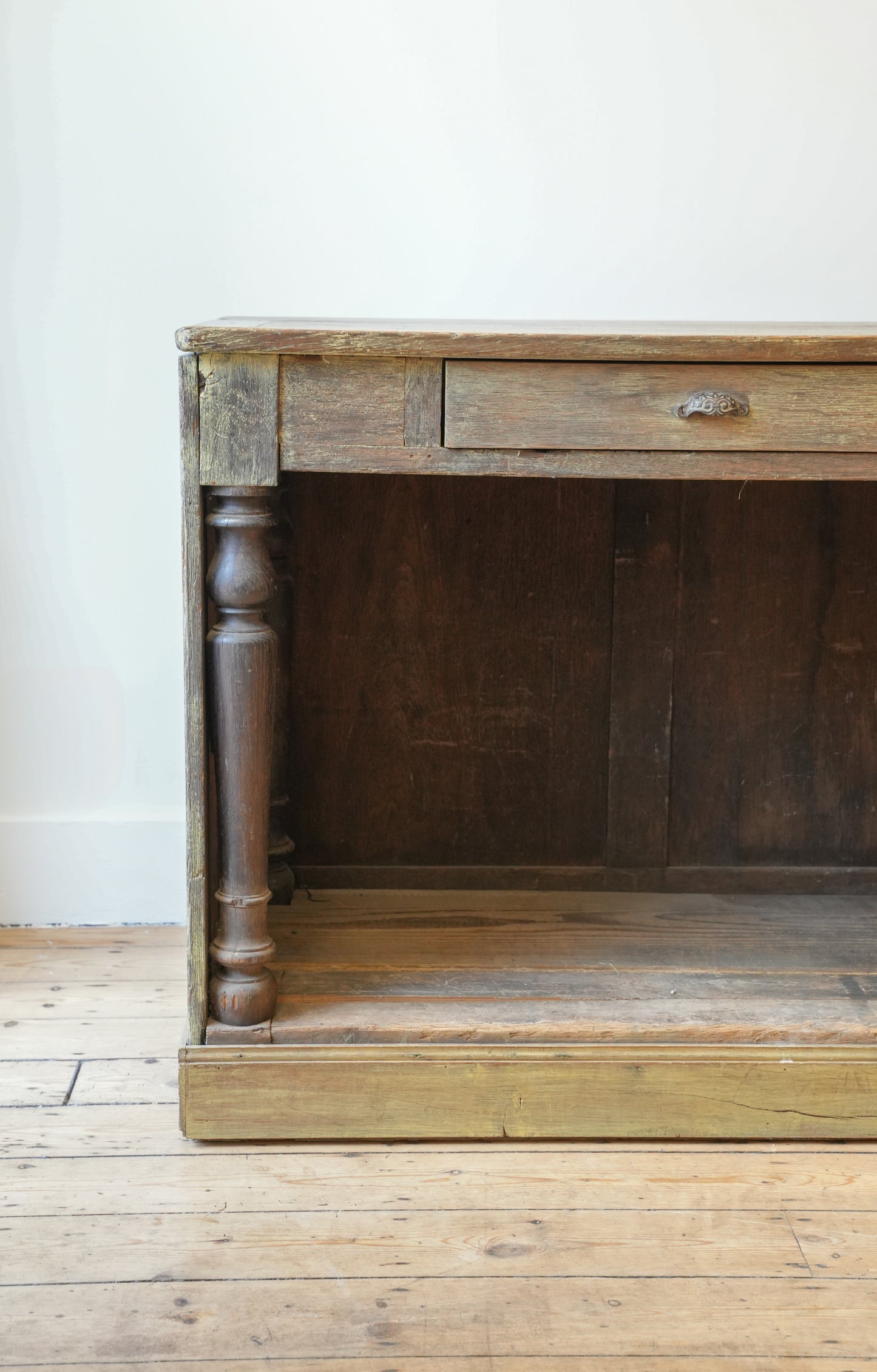 Antique French shop counter.